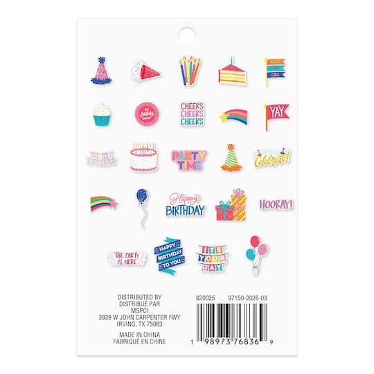 Birthday Die Cut Sticker by Recollections™